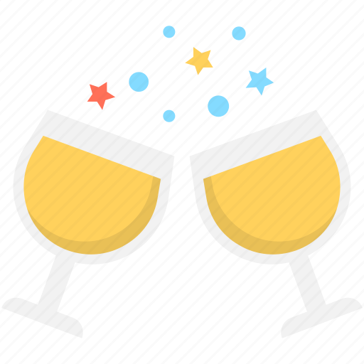 Alcohol, champagne, cheers, toasting, wine glass icon - Download on Iconfinder