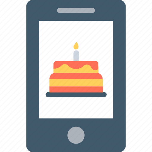 Buy online, cake, mobile, online recipe, shopping icon - Download on Iconfinder