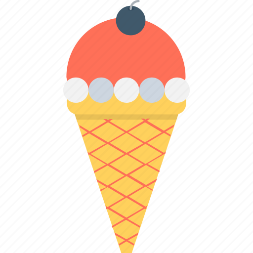 Cone, ice cone, ice cream, snow cone, sweet icon - Download on Iconfinder