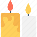 burning, candle, christmas candles, decoration, flame