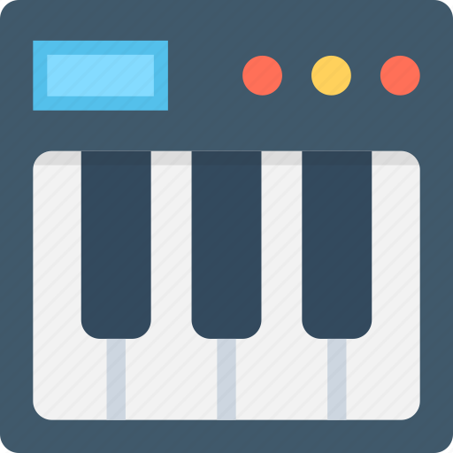 Music, music instrument, piano, piano keyboard, synthesizer icon - Download on Iconfinder