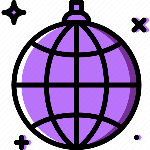 Birthday, celebration, disco, globe, party icon - Download on Iconfinder