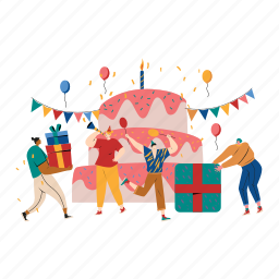 birthday, party, fun, happy, celebration, confetti, balloon, anniversary, surprise 