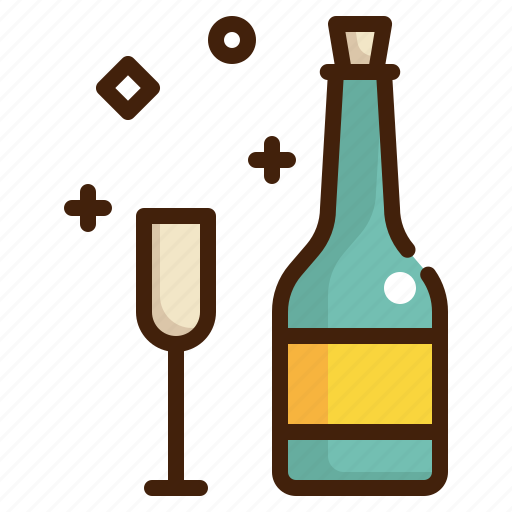 Wine, party, celebration, happy, drink, bottle, beverage icon icon - Download on Iconfinder