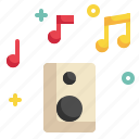 song, note, party, speaker, audio, sound, music icon