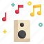 song, note, party, speaker, audio, sound, music icon 