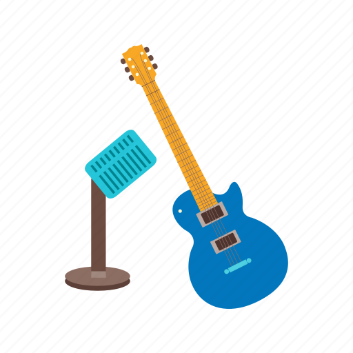 Guitar, metal, mic, microphone, music, studio, wood icon - Download on Iconfinder
