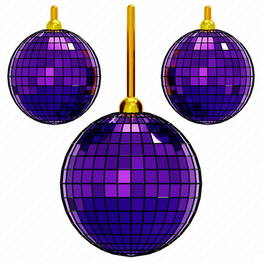 Disco, ball, mirror, retro, celebration, light, birthday 3D illustration - Download on Iconfinder