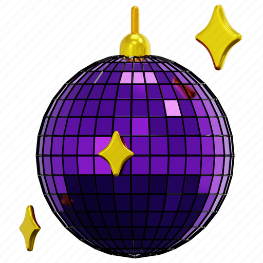 Disco, ball, mirror, retro, celebration, light, party 3D illustration - Download on Iconfinder