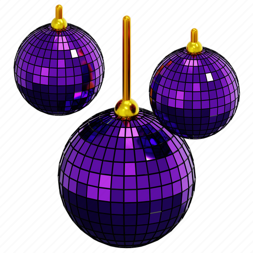 Disco, ball, mirror, retro, celebration, birthday, light 3D illustration - Download on Iconfinder