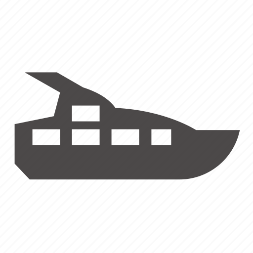 Boat, marine, passenger, ship, speedboat, transport icon - Download on Iconfinder