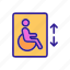 disability, disabled, elevator, handicapped, hospital, lift 