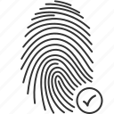 accepted, finger, fingerprint, recognition, scan, security, touch