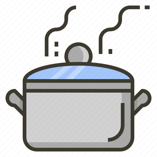 Boil, hot, kitchen, kitchenware, pot icon - Download on Iconfinder