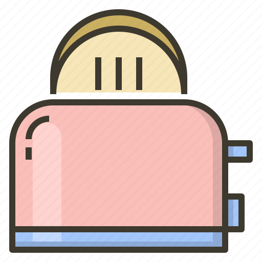 Bread, cook, kitchen, toaster icon - Download on Iconfinder