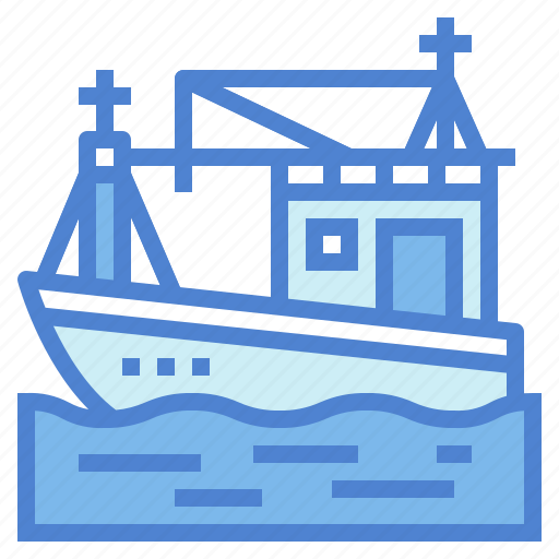 Boat, logistics, sea, transport icon - Download on Iconfinder