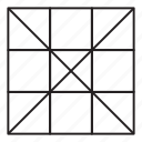 cross, grid, line, pattern