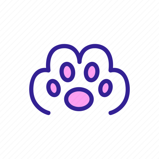 Animal, cat, contour, cute, paw, pet, print icon - Download on Iconfinder