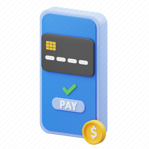 Mobile, payment, credit card, business, finance, device, marketing 3D illustration - Download on Iconfinder