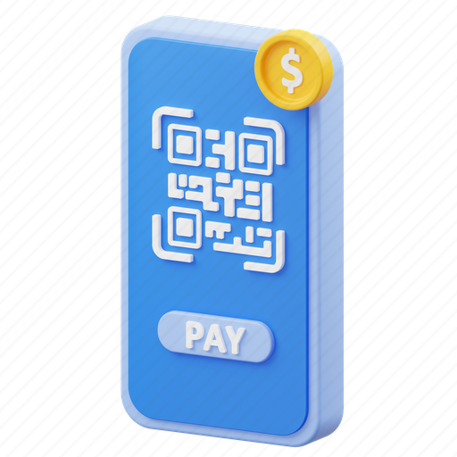 Qr, code, scan, mobile, device, technology, barcode 3D illustration - Download on Iconfinder