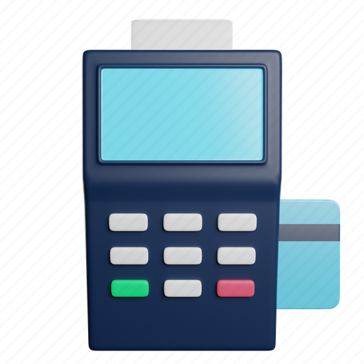 Pos, terminal, payment 3D illustration - Download on Iconfinder
