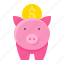 coin, money, payment, piggy bank, save 