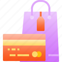 bag, card, commerce, credit, debit, payment, shopping 