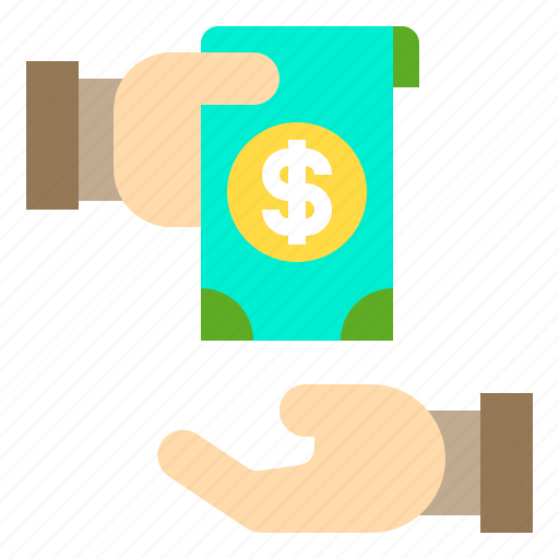 Dollar, exchange, hand, money, payment icon - Download on Iconfinder