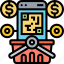 smartphone, method, payment, code, shopping 