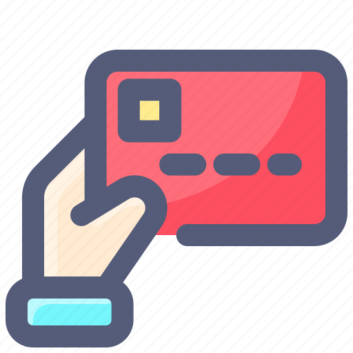 Card, credit, debit, hand, payment icon - Download on Iconfinder