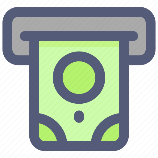 Atm, bank, money, teller, withdraw icon - Download on Iconfinder