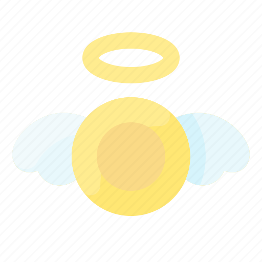 Angel, charity, coin, finance, wing icon - Download on Iconfinder
