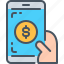 interface, money, dollar, online money, app, online payment 