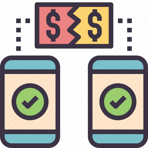Split, payment, app, money, share, divide, bill icon - Download on Iconfinder