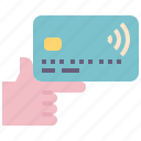 card, with, you, hand, credit, debit