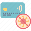 reduce, spread, virus, contactless, card, payment