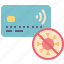 reduce, spread, virus, contactless, card, payment 