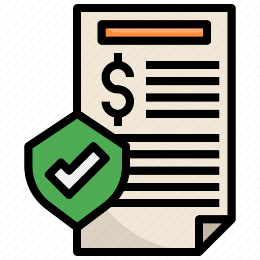 Protect, paid, bill, finance, taxes, payment, ticket icon - Download on Iconfinder