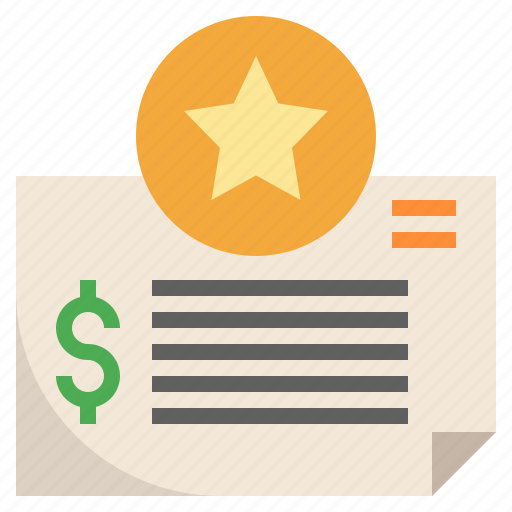 Favorites, paid, bill, finance, taxes, payment, ticket icon - Download on Iconfinder