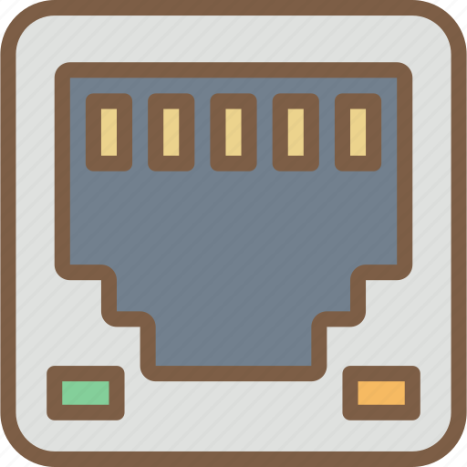 Component, computer, ethernet, hardware, pc, port icon - Download on Iconfinder