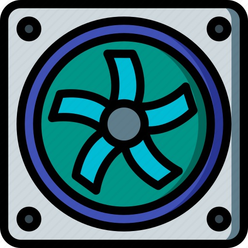 Component, computer, cooling, fan, hardware, pc icon - Download on Iconfinder