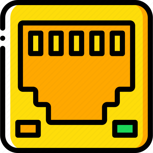 Component, computer, ethernet, hardware, pc, port icon - Download on Iconfinder