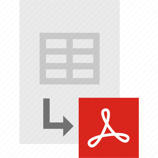 Convert, doc, pdf, table icon - Download on Iconfinder