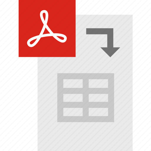 Convert, doc, pdf, table icon - Download on Iconfinder