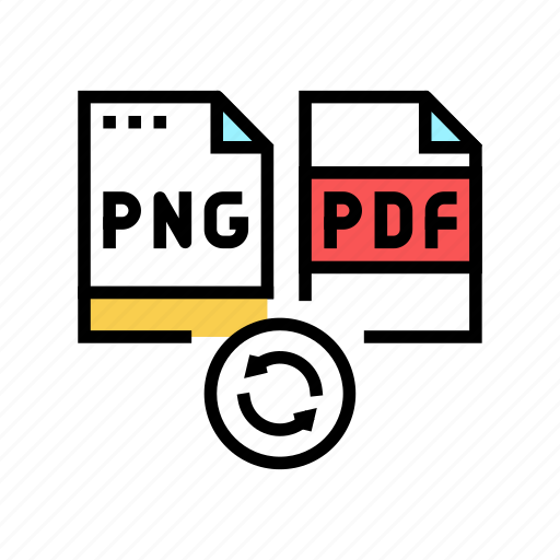 Convert, png, to, pdf, file, electronic icon - Download on Iconfinder