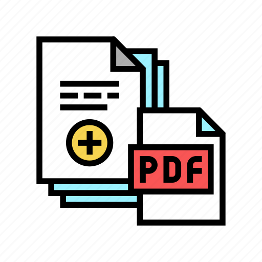 Documentation, scan, adding, pdf, file, electronic icon - Download on Iconfinder