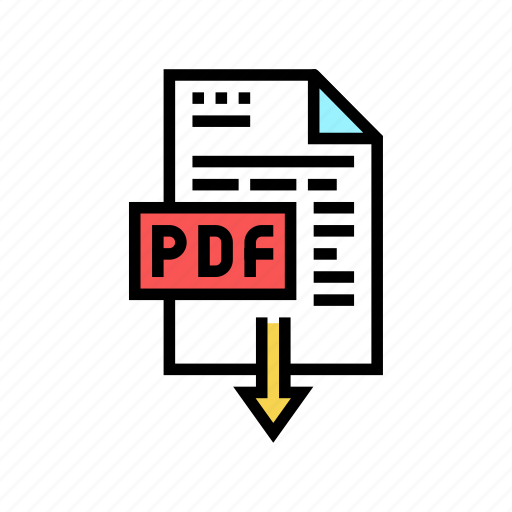 Download, pdf, file, electronic, format, cut icon - Download on Iconfinder