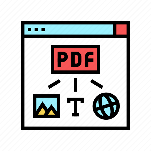 Image, text, web, site, page, to, pdf icon - Download on Iconfinder