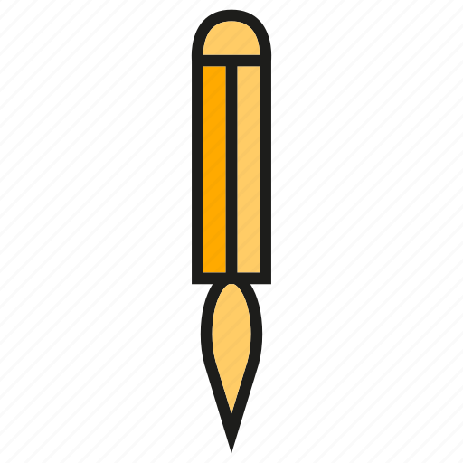 Brush, draw, paint, pen, pencil, stationery, writing icon - Download on Iconfinder