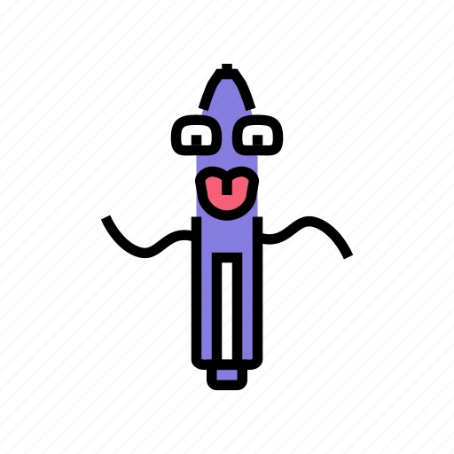 Draw, pen, character, pencil, school, happy icon - Download on Iconfinder